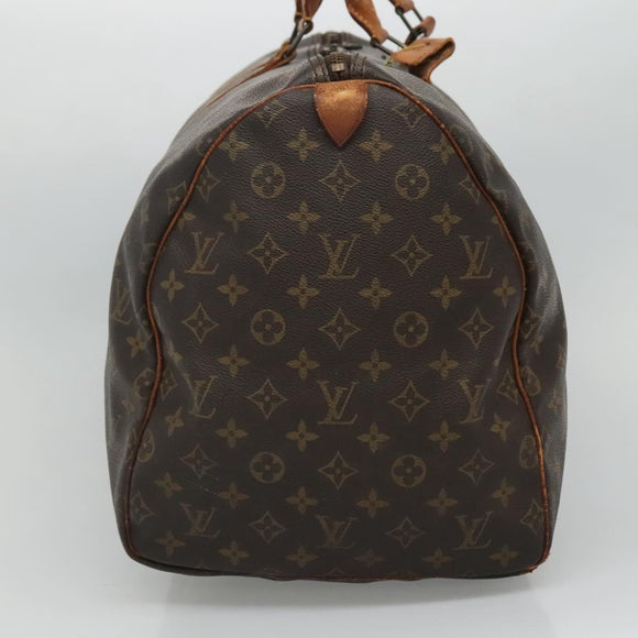 LOUIS VUITTON Monogram Keepall 55 Boston Bag M41424 LV Auth bs23193