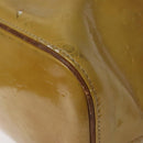 LOUIS VUITTON Monogram Vernis Houston Hand Bag Beige M91004 LV Auth bs23194-9