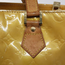 LOUIS VUITTON Monogram Vernis Houston Hand Bag Beige M91004 LV Auth bs23194-17