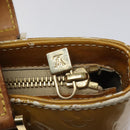 LOUIS VUITTON Monogram Vernis Houston Hand Bag Beige M91004 LV Auth bs23194-10