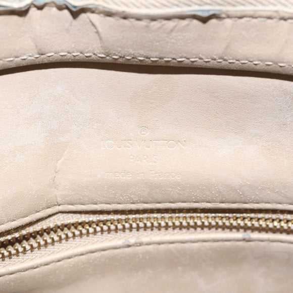 LOUIS VUITTON Monogram Vernis Houston Hand Bag Beige M91004 LV Auth bs23194