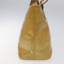 LOUIS VUITTON Monogram Vernis Houston Hand Bag Beige M91004 LV Auth bs23194-4