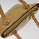 LOUIS VUITTON Monogram Vernis Houston Hand Bag Beige M91004 LV Auth bs23194-6