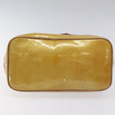LOUIS VUITTON Monogram Vernis Houston Hand Bag Beige M91004 LV Auth bs23194-5