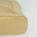 BALLY Shoulder Bag Leather Canvas Beige Auth bs23207-14