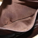 BALLY Shoulder Bag Leather Canvas Beige Auth bs23207-12