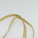 BALLY Shoulder Bag Leather Canvas Beige Auth bs23207-8