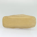 BALLY Shoulder Bag Leather Canvas Beige Auth bs23207-5