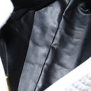 BALLY INTRECCIATO Shoulder Boston Bag Leather 3Set Black White Auth bs23216-17