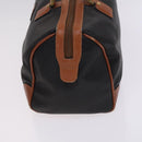 BALLY INTRECCIATO Shoulder Boston Bag Leather 3 Set Black White Auth bs23216-4