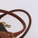 BALLY INTRECCIATO Shoulder Boston Bag Leather 3Set Black White Auth bs23216-6