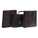 LOUIS VUITTON Monogram Epi Hand Bag 3Set Black LV Auth bs23217-1