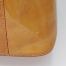 LOUIS VUITTON Monogram Vernis Houston Hand Bag Beige M91004 LV Auth bs23222-4