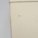 Salvatore Ferragamo Tote Bag Enamel White Silver Auth bs23225-6