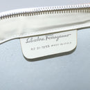 Salvatore Ferragamo Tote Bag Enamel White Silver Auth bs23225-12