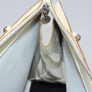 Salvatore Ferragamo Tote Bag Enamel White Silver Auth bs23225-19