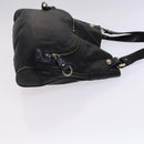 BALLY Shoulder Bag Canvas Leather 2Set Beige Black Auth bs23228-13