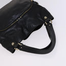 BALLY Shoulder Bag Canvas Leather 2Set Beige Black Auth bs23228-14