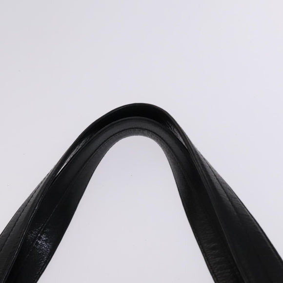 BALLY Shoulder Bag Canvas Leather 2Set Beige Black Auth bs23228