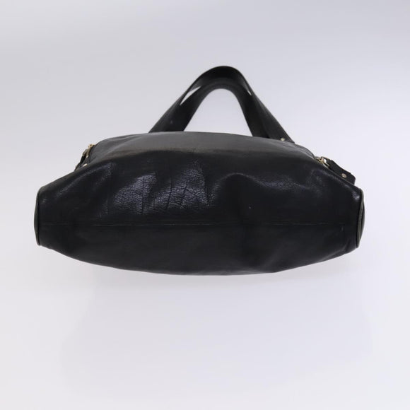 BALLY Shoulder Bag Canvas Leather 2 Set Beige Black Auth bs23228