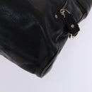 BALLY Shoulder Bag Canvas Leather 2Set Beige Black Auth bs23228-17