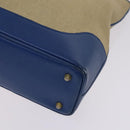 BALLY Shoulder Bag Canvas Leather 2Set Beige Black Auth bs23228-8