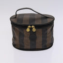 FENDI Pecan Canvas Zucca Canvas Bag Suede 4Set Pink Brown black Auth bs23233-10