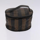 FENDI Pecan Canvas Zucca Canvas Bag Suede 4Set Pink Brown black Auth bs23233-11