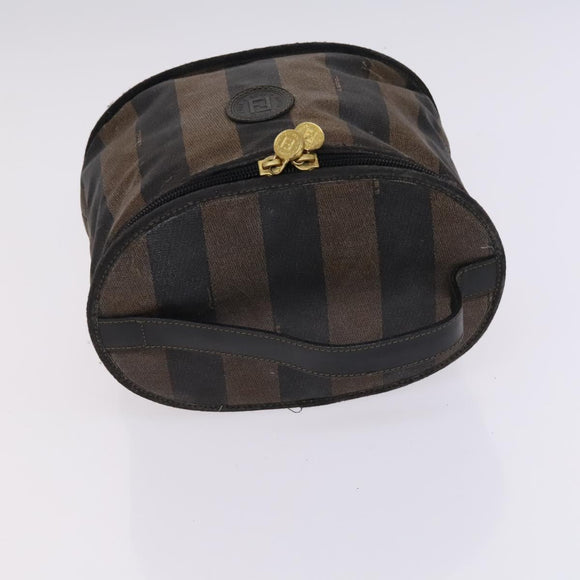 FENDI Pecan Canvas Zucca Canvas Bag Suede 4Set Pink Brown black Auth bs23233