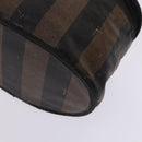FENDI Pecan Canvas Zucca Canvas Bag Suede 4Set Pink Brown black Auth bs23233-15