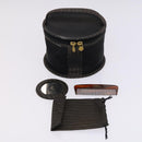 FENDI Pecan Canvas Zucca Canvas Bag Suede 4Set Pink Brown black Auth bs23233-17