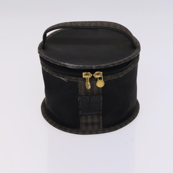 FENDI Pecan Canvas Zucca Canvas Bag Suede 4Set Pink Brown black Auth bs23233