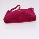 FENDI Pecan Canvas Zucca Canvas Bag Suede 4Set Pink Brown black Auth bs23233-7