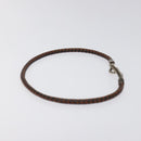 HERMES Bracelet Leather Brown Auth bs23237-4