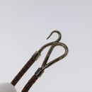 HERMES Bracelet Leather Brown Auth bs23237-8