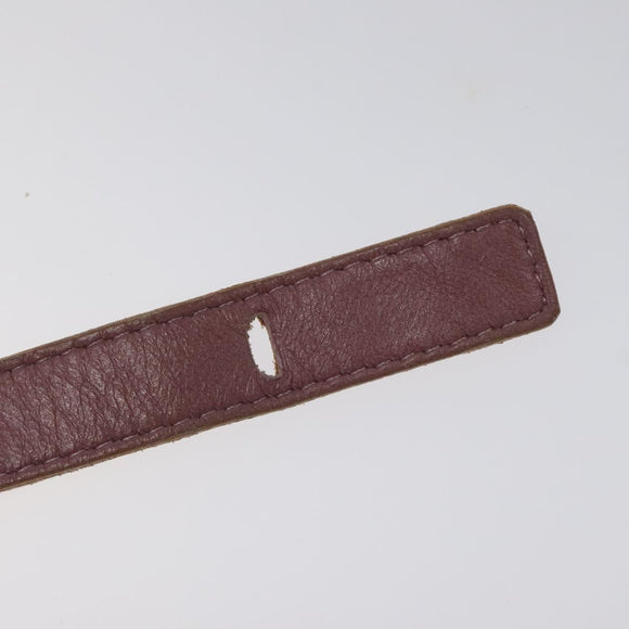 CHANEL Bracelet Leather Purple CC Auth bs23239