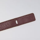 CHANEL Bracelet Leather Purple CC Auth bs23239-8