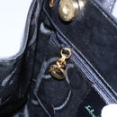 Salvatore Ferragamo Vala Hand Bag Leather Black Gold Auth bs23240-19