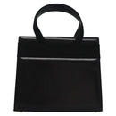 Salvatore Ferragamo Vala Hand Bag Leather Black Gold Auth bs23240-2