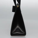 Salvatore Ferragamo Vala Hand Bag Leather Black Gold Auth bs23240-3