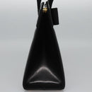 Salvatore Ferragamo Vala Hand Bag Leather Black Gold Auth bs23240-4