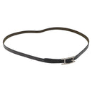 HERMES Appi 3 Bracelet Leather Black Auth bs23243-1