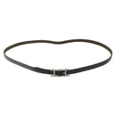 HERMES Appi 3 Bracelet Leather Black Auth bs23243-2
