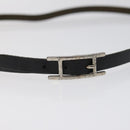HERMES Appi 3 Bracelet Leather Black Auth bs23243-6