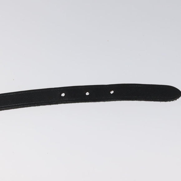 HERMES Appi 3 Bracelet Leather Black Auth bs23243