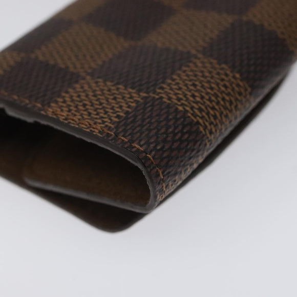 LOUIS VUITTON Damier Ebene Buton De Manchette Cuffs LV Auth bs23253