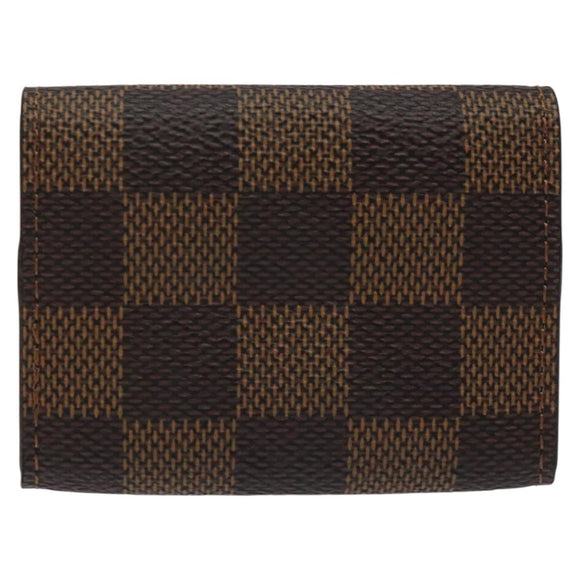 LOUIS VUITTON Damier Ebene Buton De Manchette Cuffs LV Auth bs23253