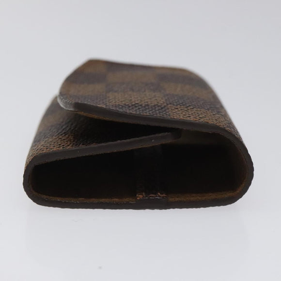 LOUIS VUITTON Damier Ebene Buton De Manchette Cuffs LV Auth bs23253