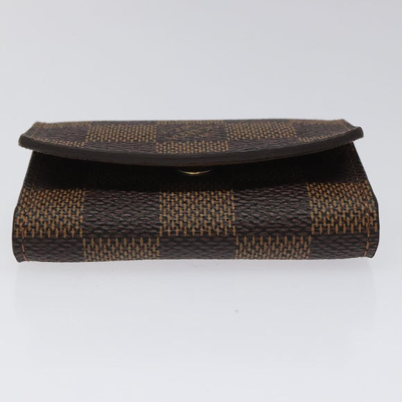 LOUIS VUITTON Damier Ebene Buton De Manchette Cuffs LV Auth bs23253