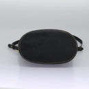 Burberrys Shoulder Bag Leather Black Gold Auth bs23277-5